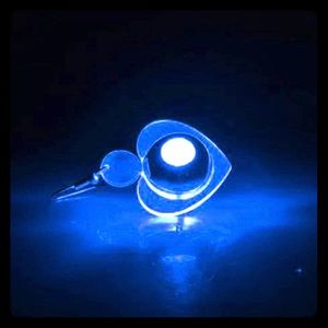 Blue LED Earrings